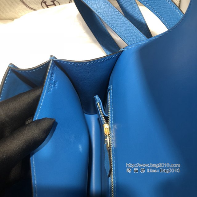 Hermes空姐包 愛馬仕Constance方胖子半手工 Epsom掌紋小牛進口皮 Hermes單肩斜挎包  tdh2096